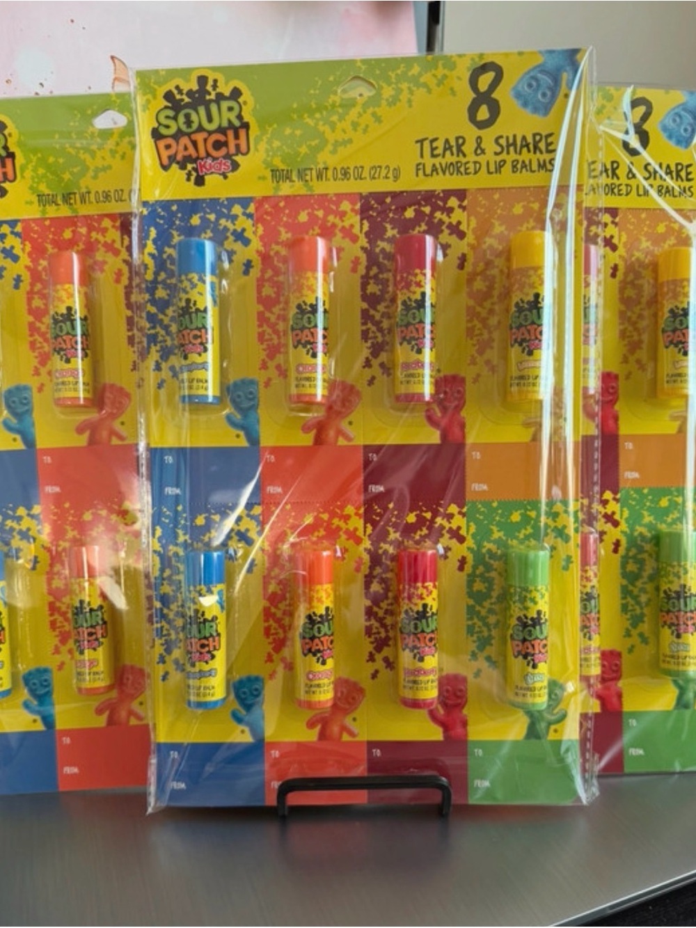 Tear & Share Flavored Lip Balm Pack Assorted  Sour patch kids 24 lip balms
